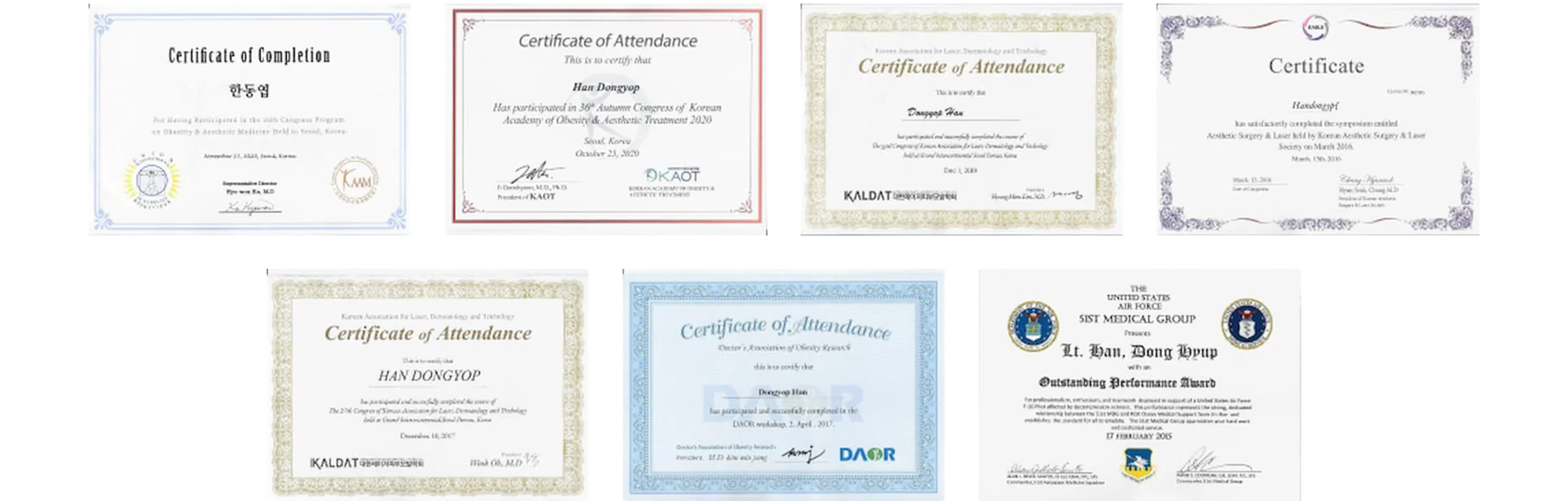 Jee Woo Han 博士的学术活动和教育成就