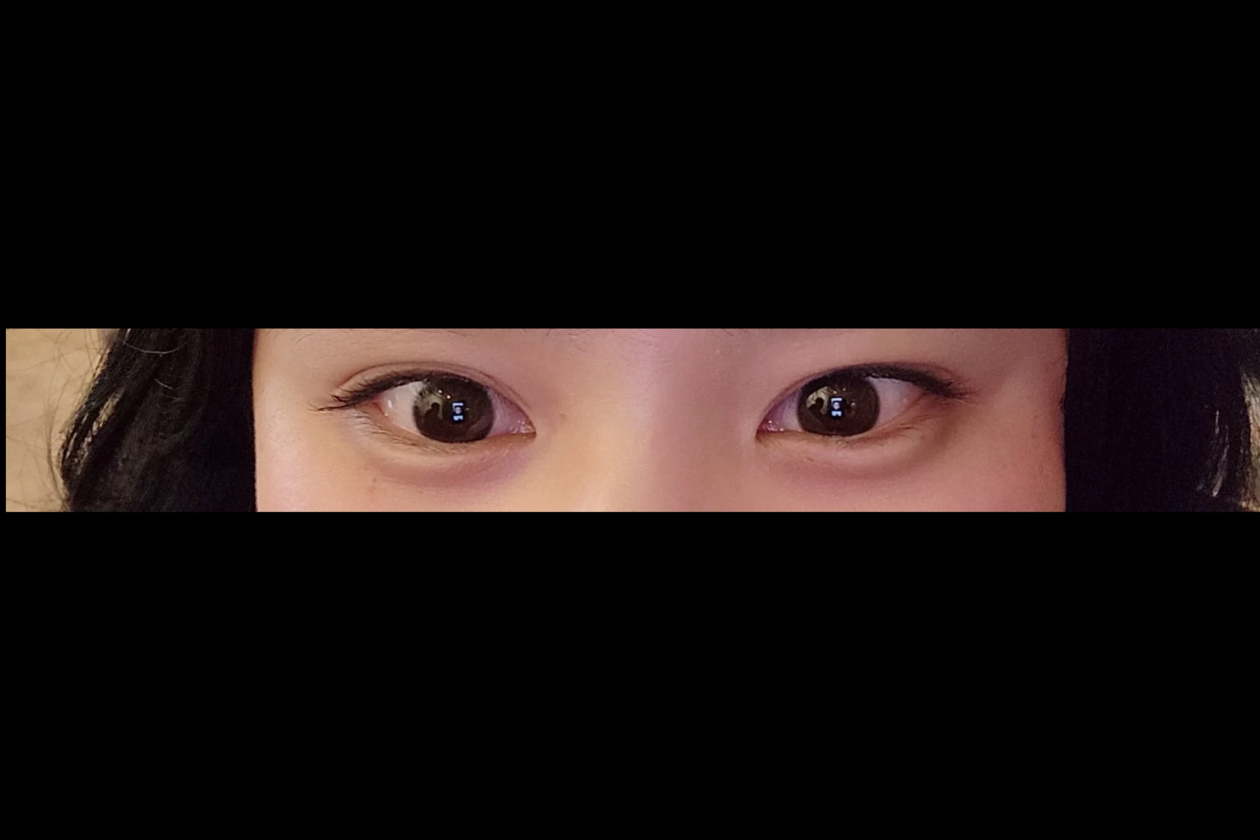 橡皮擦填充前的眼圈