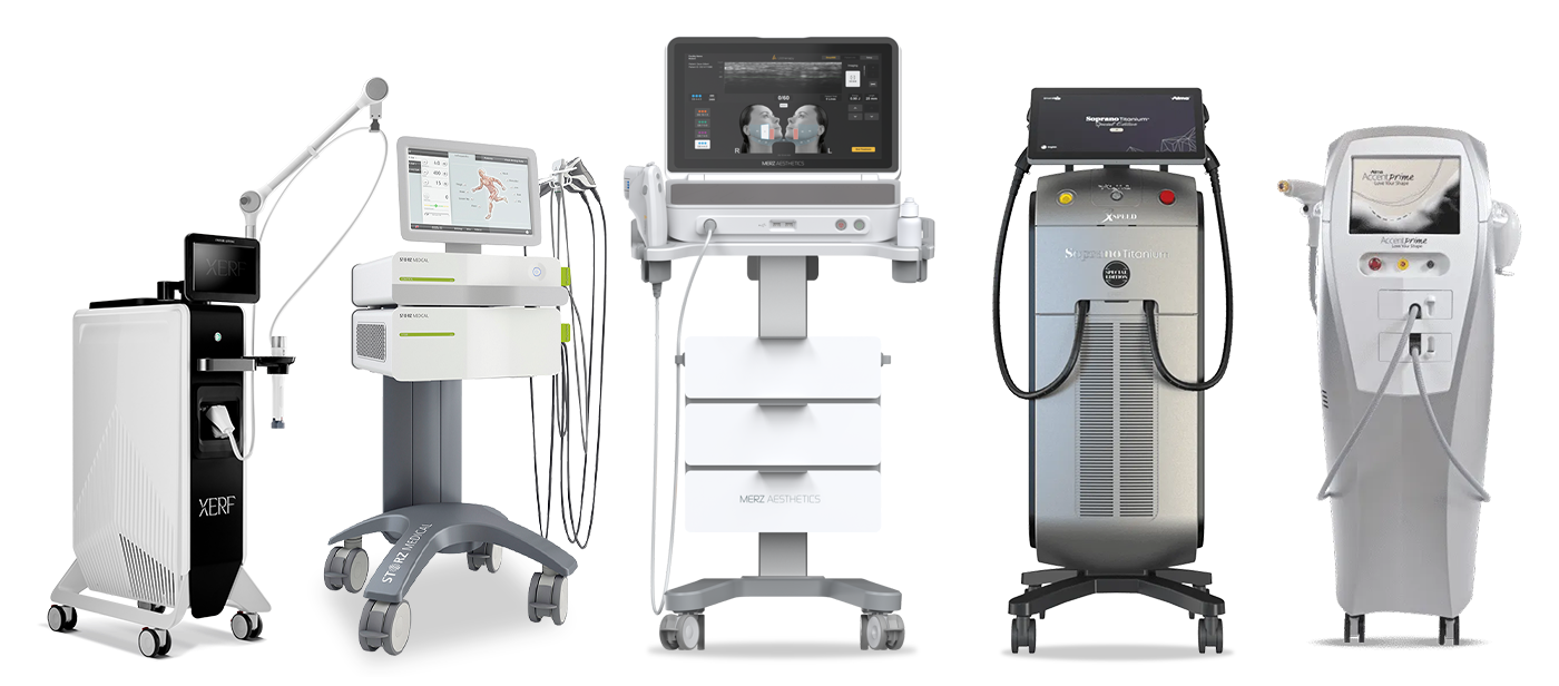 韩国首尔江南新沙站附近伊瑞消诊所提升协同施术设备 - Ultherapy PRIME、XERF、Recovery Wave、Titanium Lifting、Tune Liner
